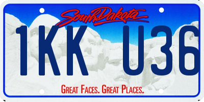 SD license plate 1KKU36