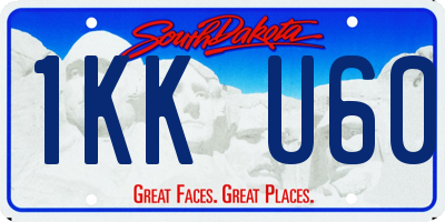 SD license plate 1KKU60