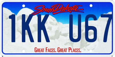 SD license plate 1KKU67