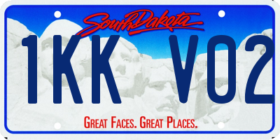 SD license plate 1KKV02