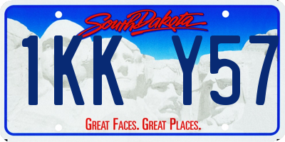 SD license plate 1KKY57