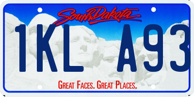 SD license plate 1KLA93
