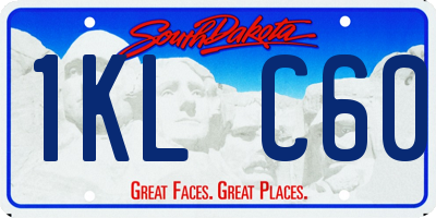 SD license plate 1KLC60