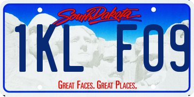 SD license plate 1KLF09