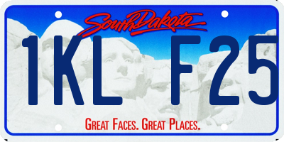 SD license plate 1KLF25