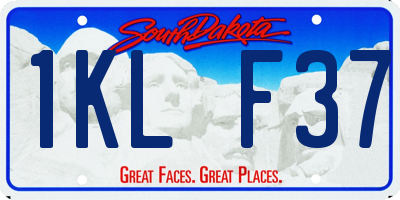 SD license plate 1KLF37