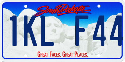 SD license plate 1KLF44
