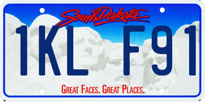 SD license plate 1KLF91