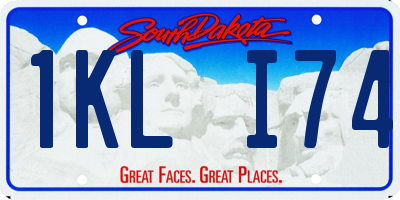 SD license plate 1KLI74