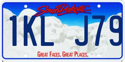 SD license plate 1KLJ79