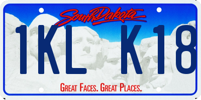 SD license plate 1KLK18