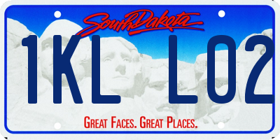 SD license plate 1KLL02