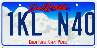 SD license plate 1KLN40