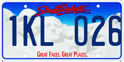 SD license plate 1KLO26