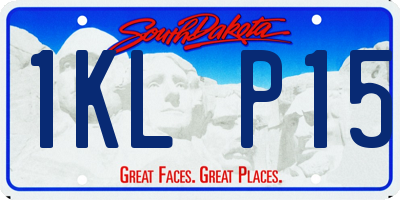 SD license plate 1KLP15