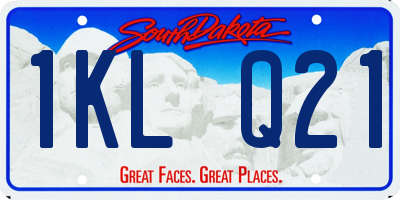 SD license plate 1KLQ21