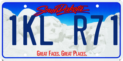 SD license plate 1KLR71