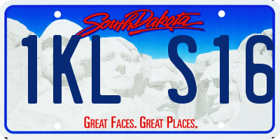 SD license plate 1KLS16