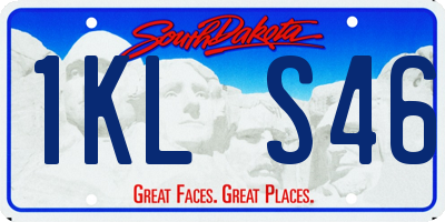 SD license plate 1KLS46