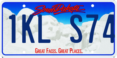 SD license plate 1KLS74