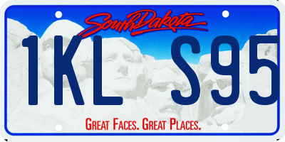 SD license plate 1KLS95