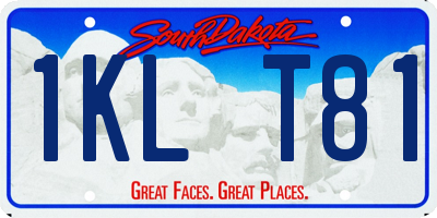 SD license plate 1KLT81