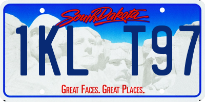 SD license plate 1KLT97