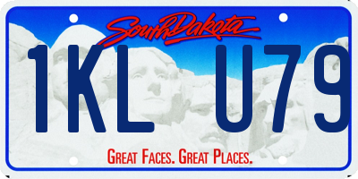 SD license plate 1KLU79