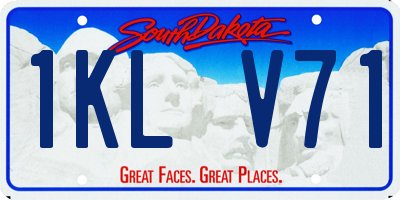 SD license plate 1KLV71
