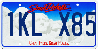 SD license plate 1KLX85