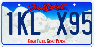 SD license plate 1KLX95