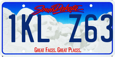 SD license plate 1KLZ63