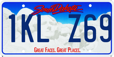 SD license plate 1KLZ69