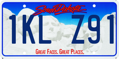 SD license plate 1KLZ91