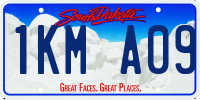 SD license plate 1KMA09