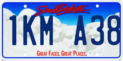 SD license plate 1KMA38