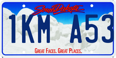 SD license plate 1KMA53