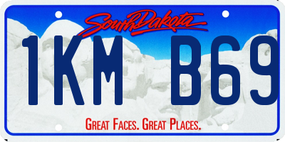 SD license plate 1KMB69