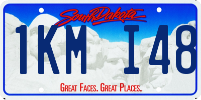 SD license plate 1KMI48
