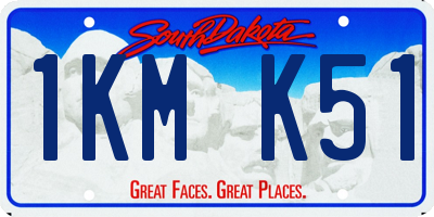SD license plate 1KMK51