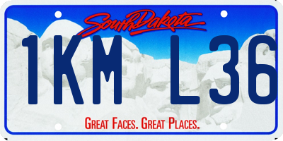 SD license plate 1KML36