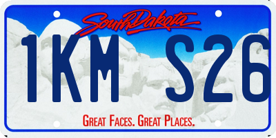 SD license plate 1KMS26