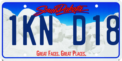 SD license plate 1KND18