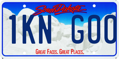 SD license plate 1KNG00