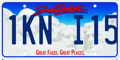 SD license plate 1KNI15
