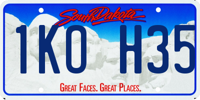 SD license plate 1KOH35