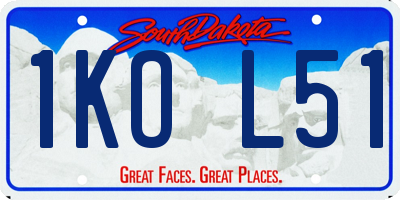 SD license plate 1KOL51
