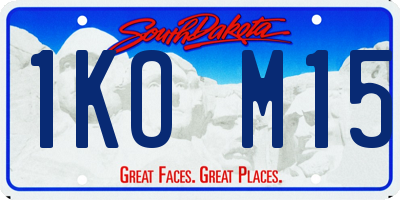 SD license plate 1KOM15
