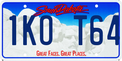 SD license plate 1KOT64