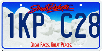 SD license plate 1KPC28